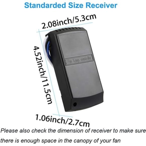 Universal Ceiling Fan Remote Control Kit,3-in-1 Ceiling Fan Light Timing & Speed - Picture 2 of 6